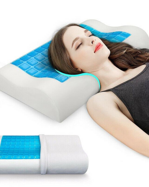 ALMOHADA CERVICAL ORTOPEDICA+ESPUMA DE MEMORIA CON CAPA DE GEL