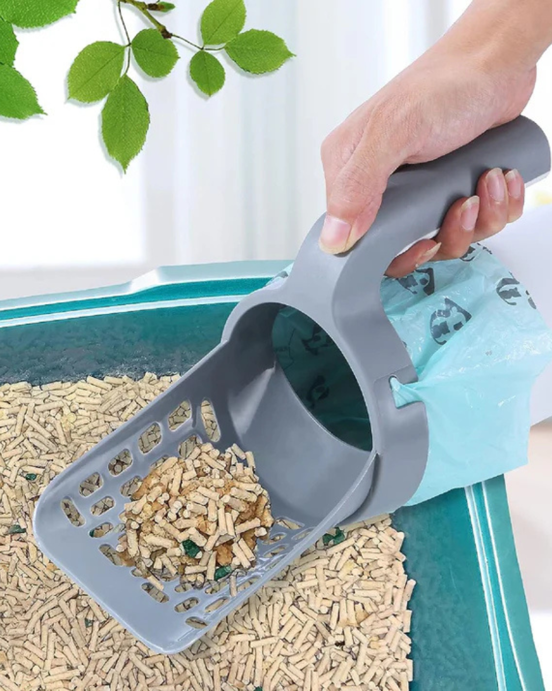 PALA RECOGEDORA DE ARENA PARA GATOS 🐱-RESISTENTE, COMODA Y ANTIODOR