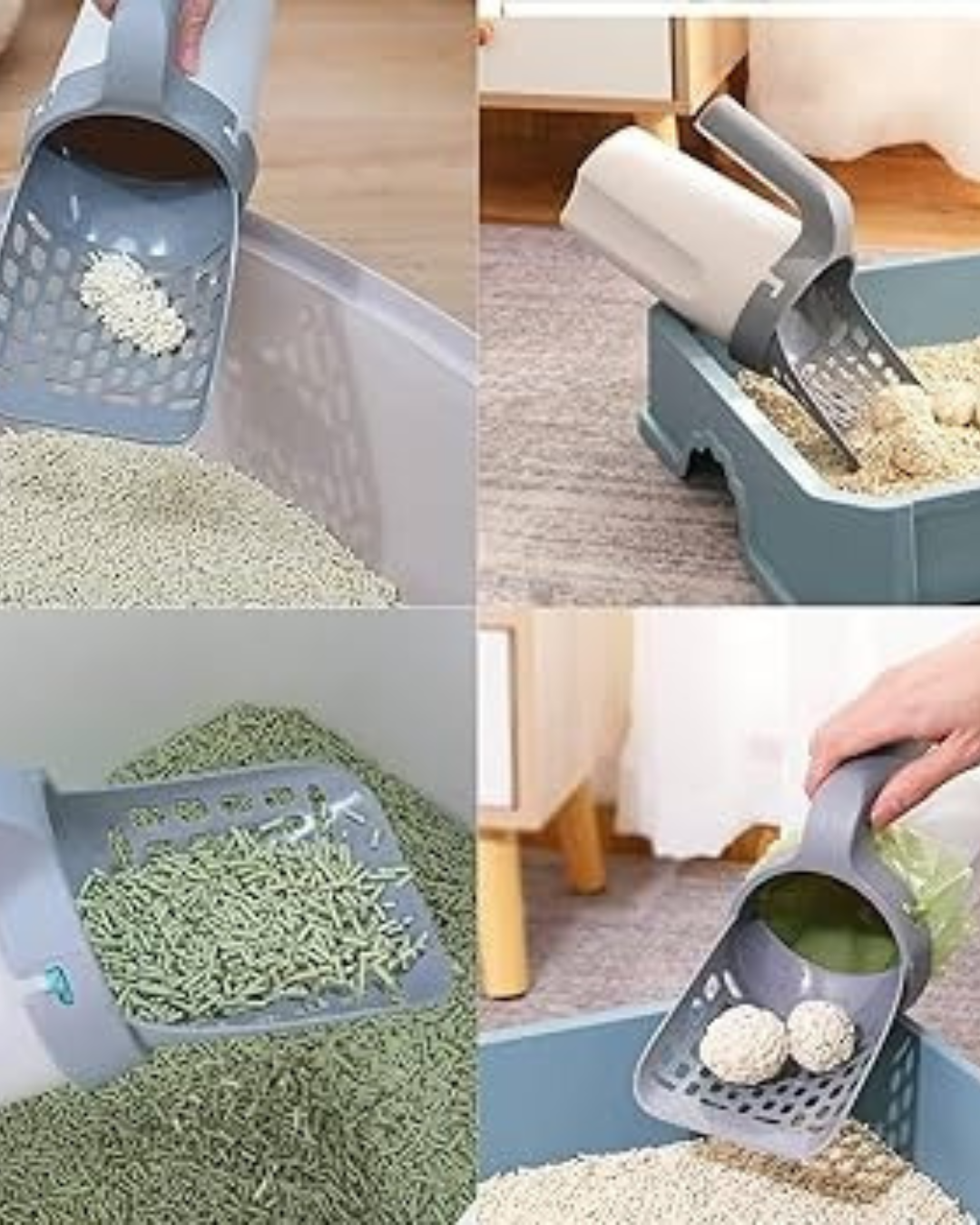 PALA RECOGEDORA DE ARENA PARA GATOS 🐱-RESISTENTE, COMODA Y ANTIODOR