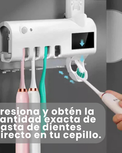 Organizador de Cepillos + Dispensador + Esterilizador UV
